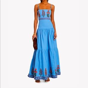 ISO AGUA BY AGUA BENDITA
Lima Dahlia Embroidered Maxi Dress